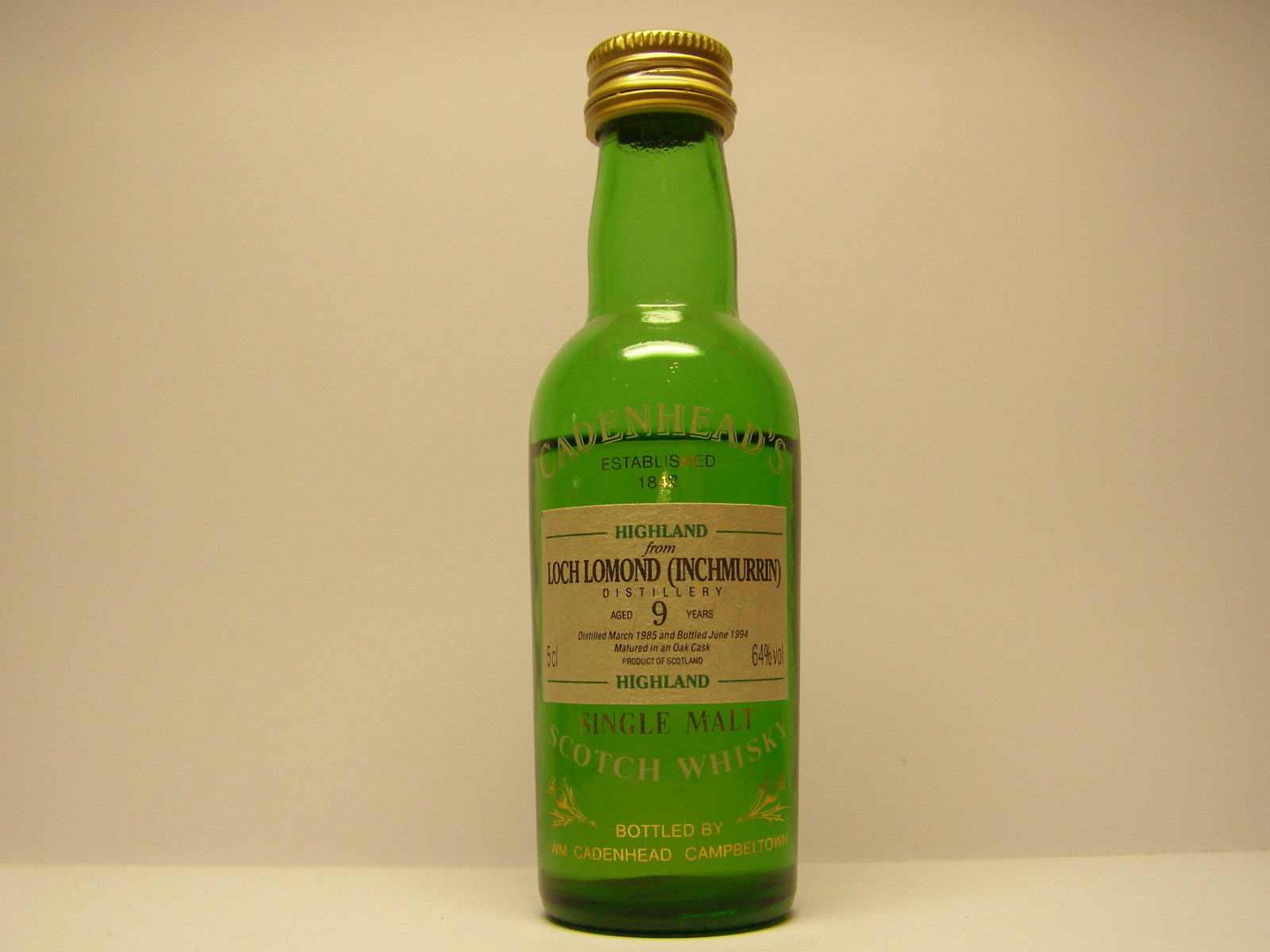 INCHMURRIN HSMSW 9yo 1985-1994 "Cadenhead´s" 5cl 64%vol